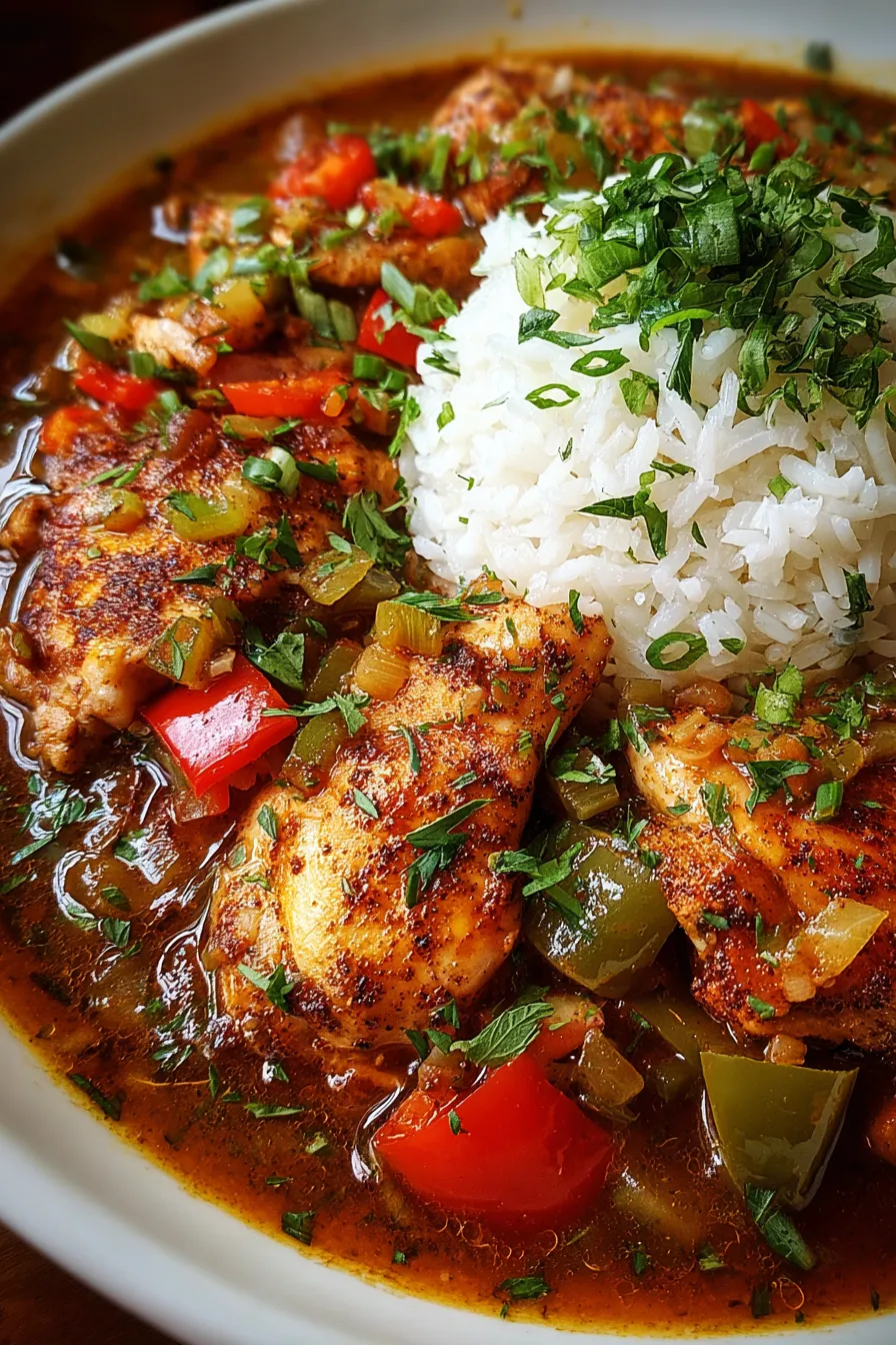 Cajun Chicken Étouffée Eva Recipe